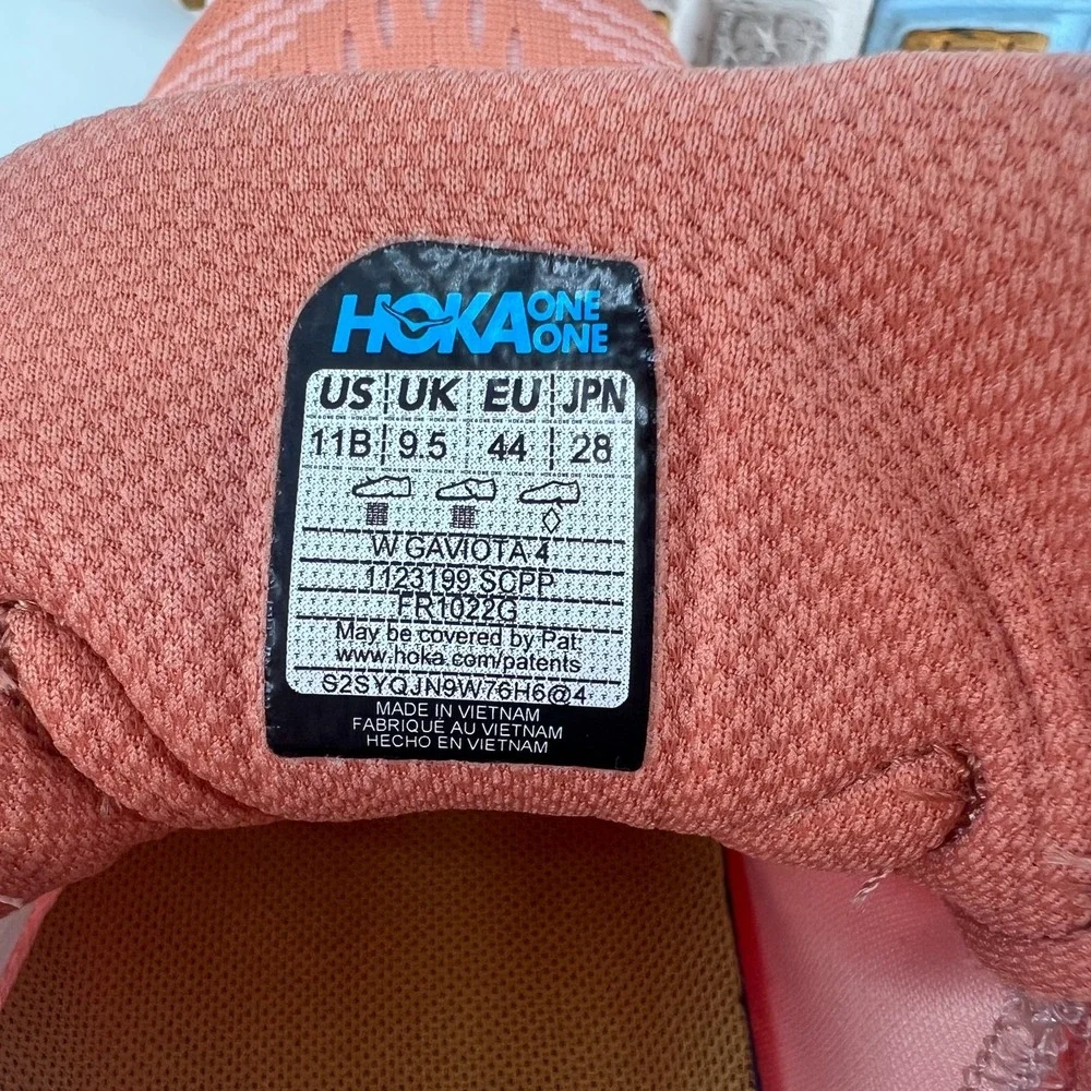 Hoka One One Gaviota 4 Women's Size 11 B Shell Coral Running Shoes